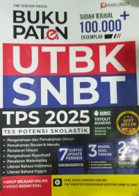 Image of BUKU PATON UTBK SNBT TPS 2025